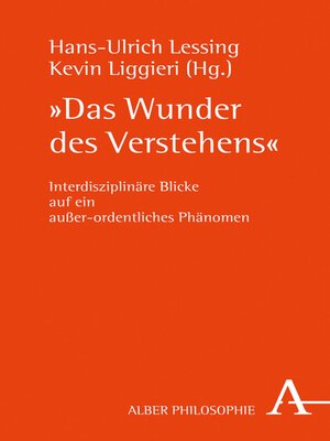 cover image of "Das Wunder des Verstehens"